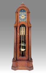 Grandfather Clock 508 maple root and cherry